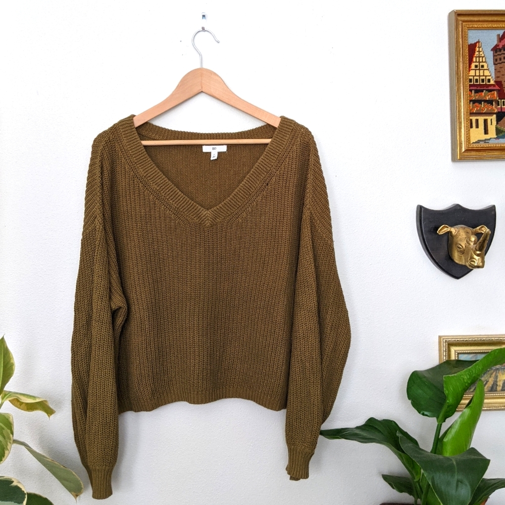 Slouchy Cropped Sweater